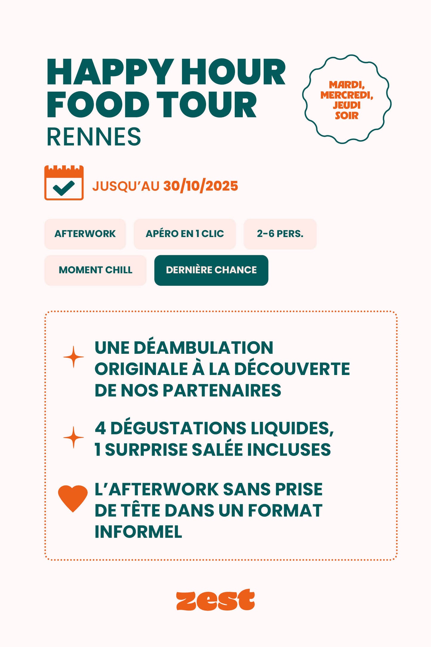 Rennes food tour autonome - Happy hour tour