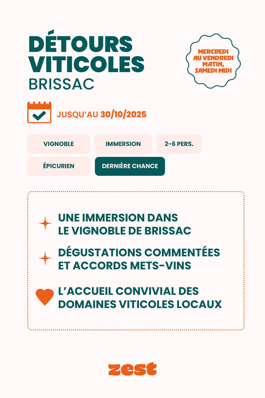 Brissac food tour autonome – Détours viticoles