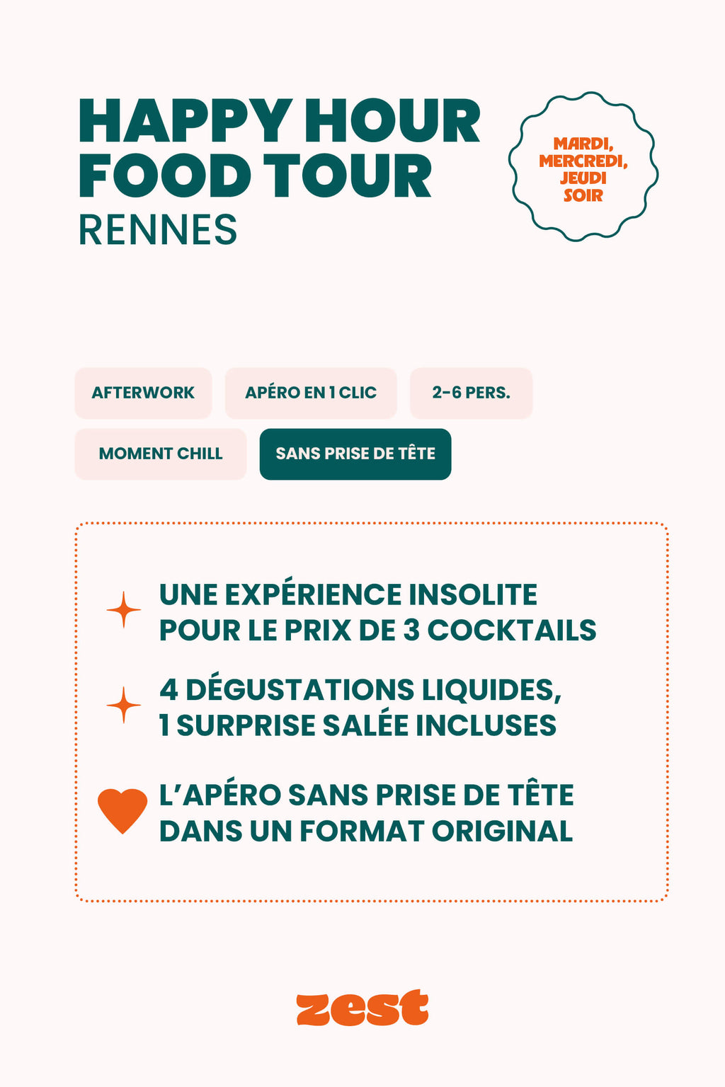 Rennes food tour autonome - Happy hour tour